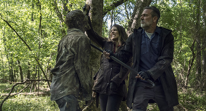 Lauren Cohan and Jeffrey Dean Morgan in The Walking Dead, Season 11