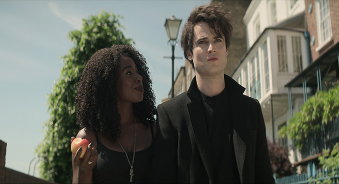 Kirby Howell-Baptiste as Death, Tom Sturridge as Dream in The Sandman season 1