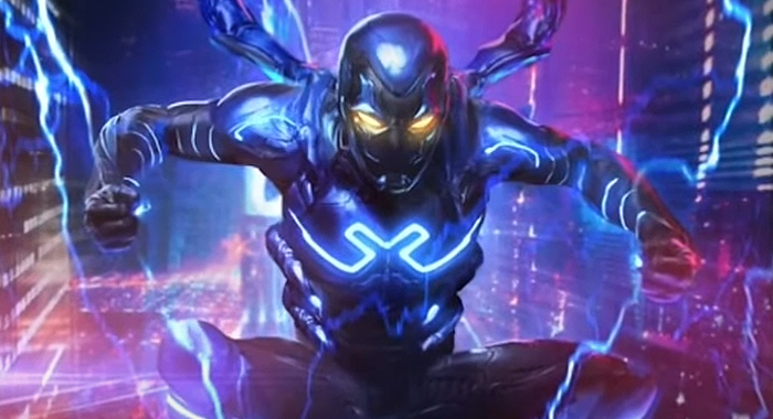 Concept art for Blue Beetle's suit