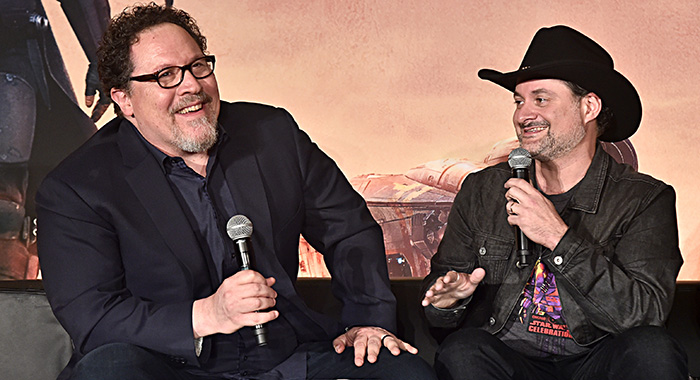 Jon Favreau (L) and Dave Filoni 