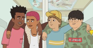 Fairfax. Derica (voiced by Kiersey Clemons), Dale (voiced by Skyler Gisondo), Benny (voiced by Peter S. Kim), and Truman (voiced by Jaboukie Young-White); Credit: Amazon Studios