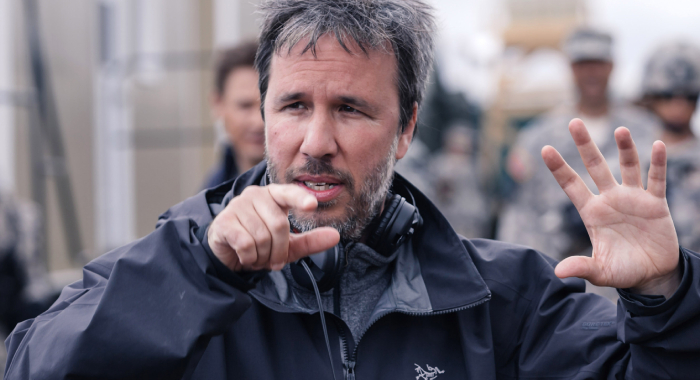 Denis Villeneuve on the set of Arrival