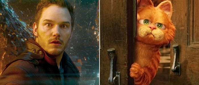 Chris Pratt and Garfield