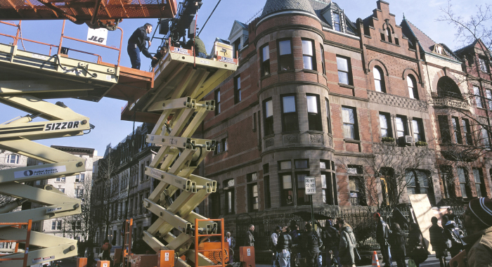 Shooting on location for The Royal Tenenbaums