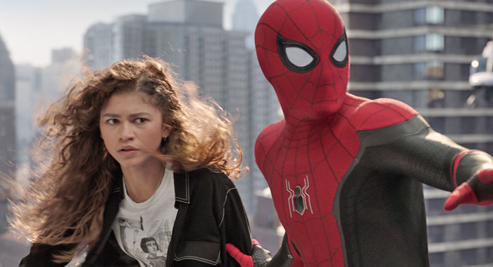 Zendaya and Tom Holland in Spider-Man: No Way Home