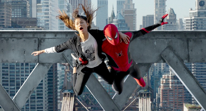 Zendaya and Tom Holland in Spider-Man: No Way Home