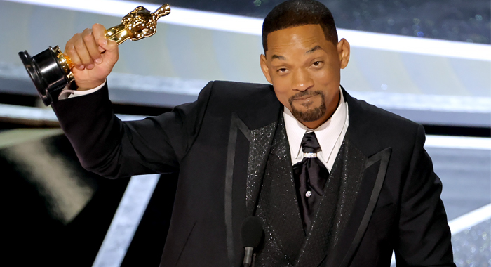 Will Smith wins the Oscar for Best Actor at the 94th Academy Awards