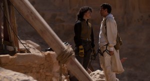 May Calamawy and Oscar Isaac in Moon Knight season 1
