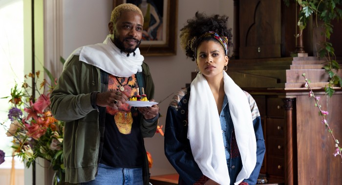 LaKeith Stanfield and Zazie Beetz in Atlanta s3, ep 2