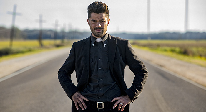 Dominic Cooper as Jesse Custer in Preacher