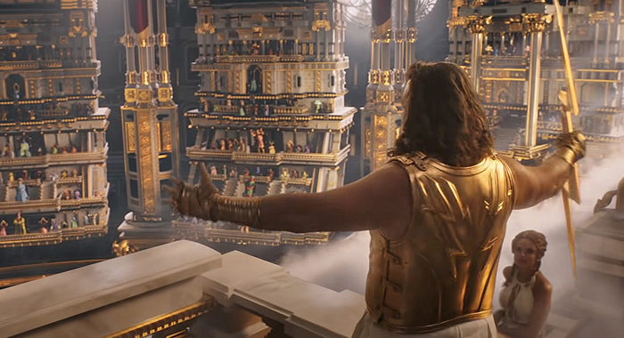 Russell Crowe as Zeus in Thor: Love and Thunder