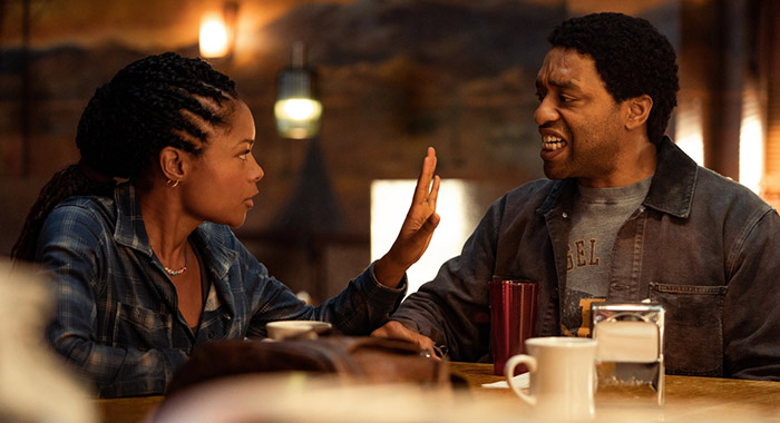 Naomie Harris and Chiwetel Ejiofor in THE MAN WHO FELL TO EARTH