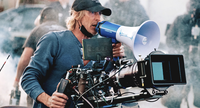 Michael Bay on the set of Ambulance (2022)