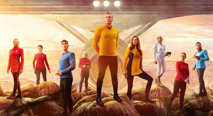 STAR TREK: STRANGE NEW WORLDS key art.