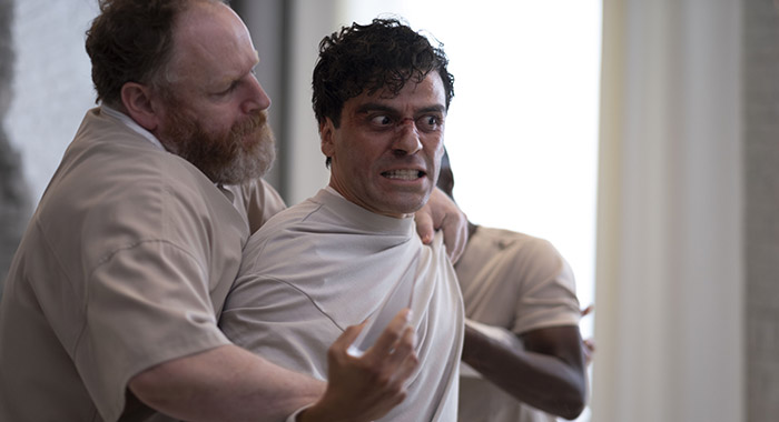 David Ganly and Oscar Isaac in Moon Knight