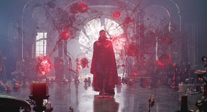 Benedict Cumberbatch as Doctor Strange in Doctor Strange in the Multiverse of Madness