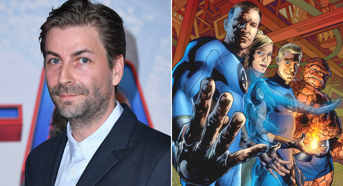 Director Jon Watts and an image from Marvel Comics' Fantastic Four