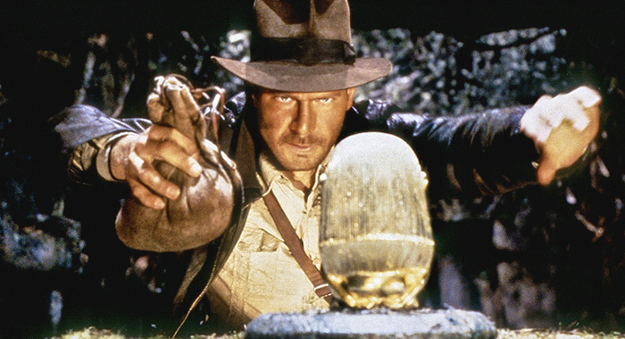 Harrison Ford as Indiana Jones in Raiders of the Lost Ark