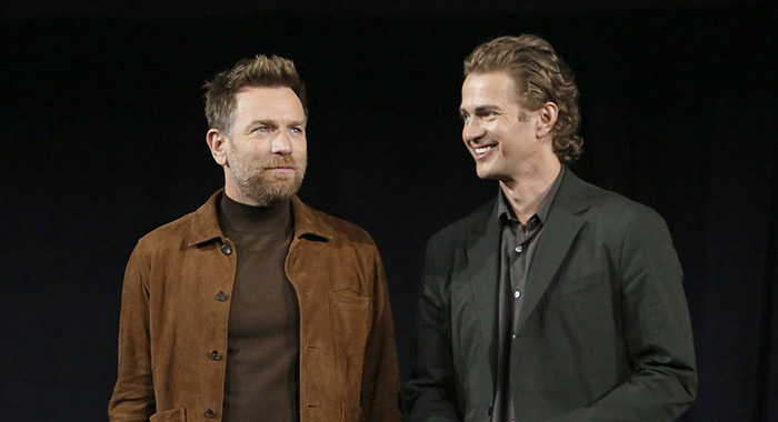 Ewan McGregor and Hayden Christensen