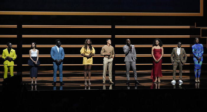 Bel-Air cast at NBCUNIVERSAL UPFRONT EVENT