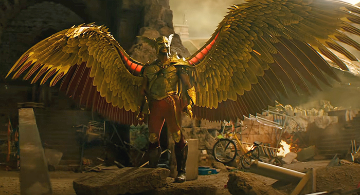 Aldis Hodge as Hawkman in Black Adam (2022)