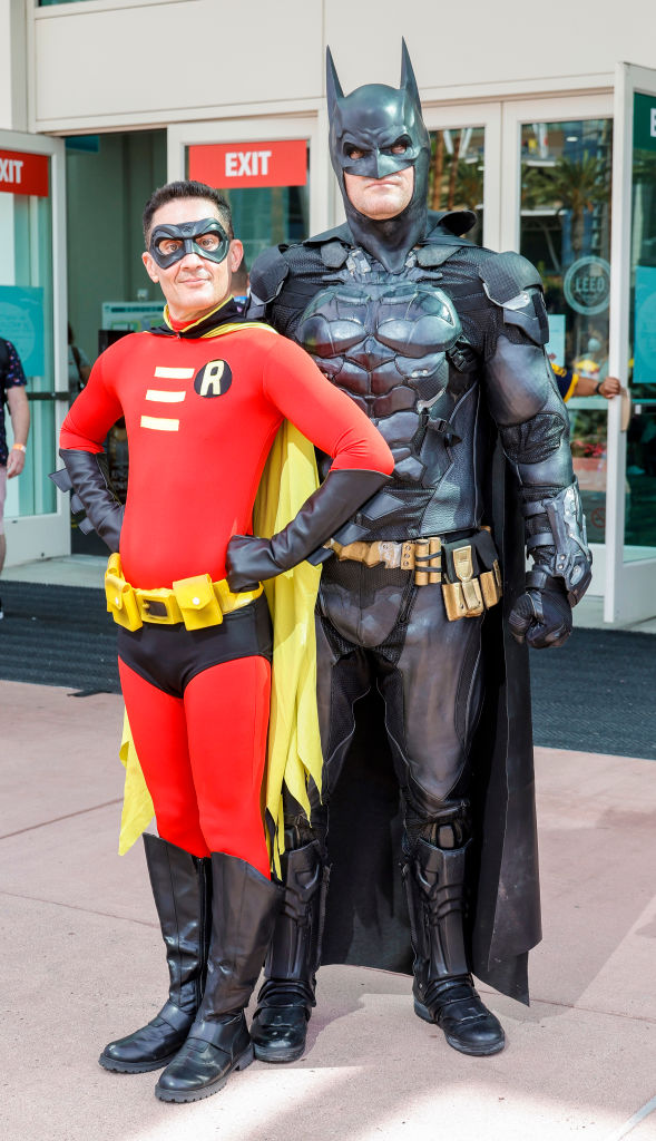 Robin and Batman Cosplayers at 2022 Comic-Con International: San Diego