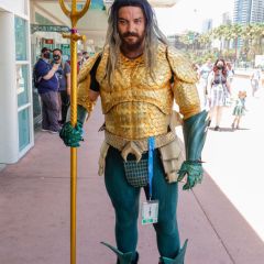 Aquaman cosplayer at 2022 Comic-Con International: San Diego