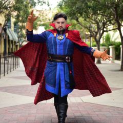 Chad Hatter cosplays as Dr. Strange at 2022 Comic-Con International: San Diego