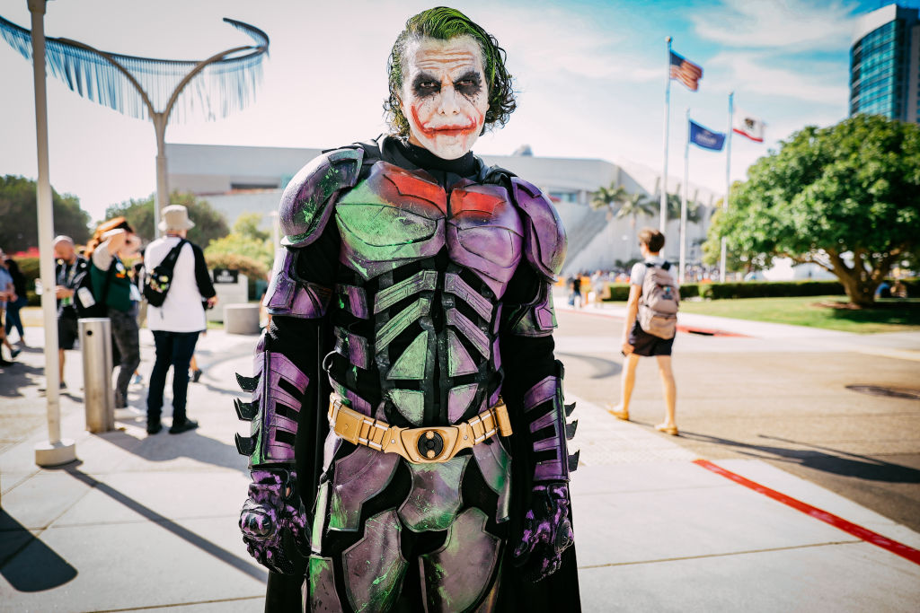 Cosplayer dressed as Joker