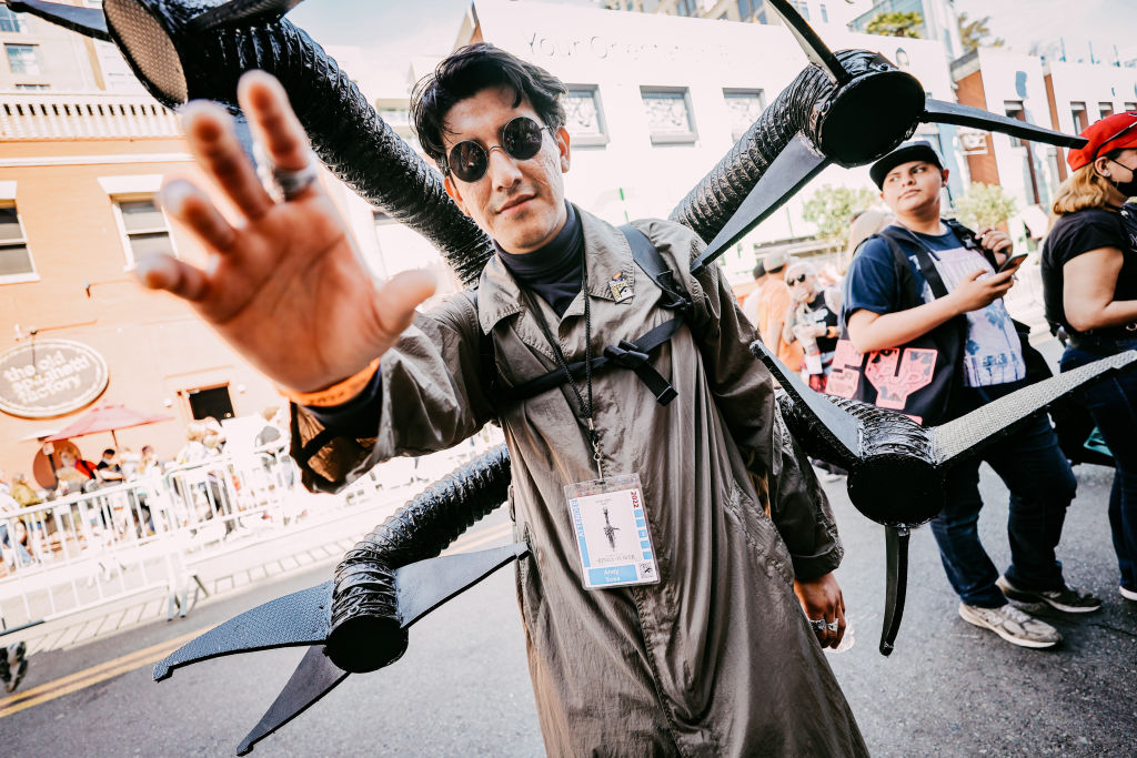 Cosplayer dressed as Doctor Octopus