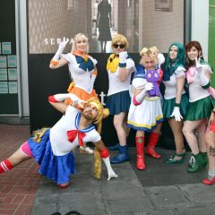 Sailor Moon cosplayers