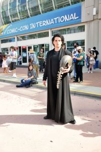 A cosplayer wears a Dream costume from "The Sandman" at 2022 Comic-Con International: San Diego