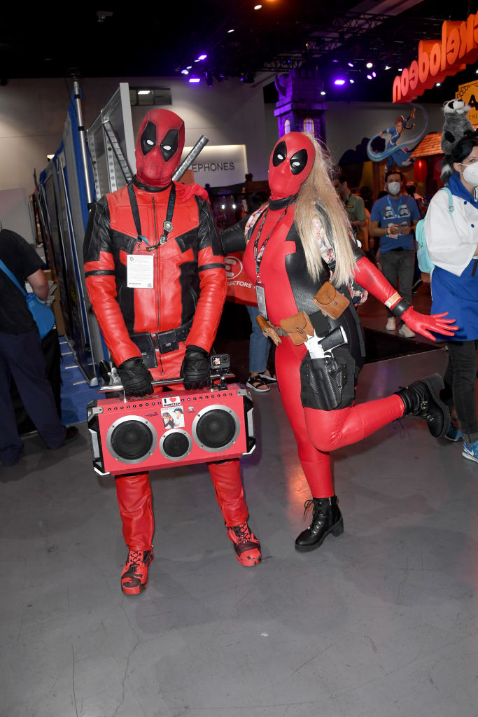 Deadpool cosplayers at 2022 Comic-Con International: San Diego