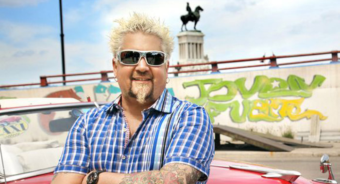 Guy Fieri on Food Network's Diners, Drive-Ins and Dives