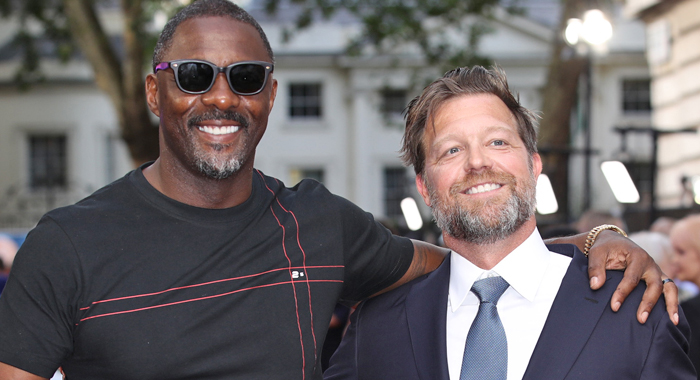 Idris Elba and director David Leitch at a screening of Fast & Furious Presents: Hobbs & Shaw