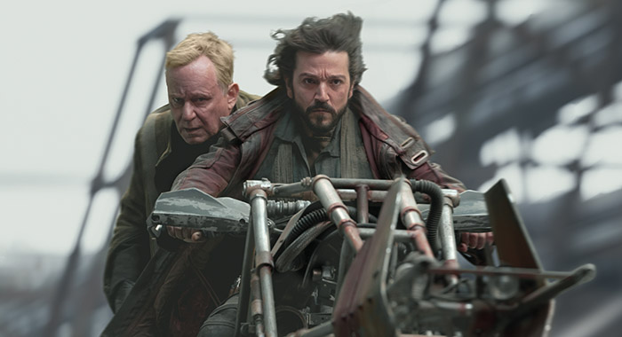 Stellan Skarsgard and Diego Luna in Andor