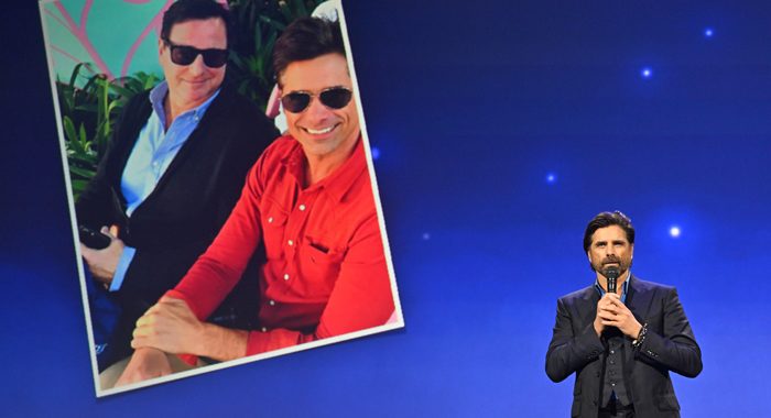 John Stamos remembers Bob Saget on stage at D23 2022