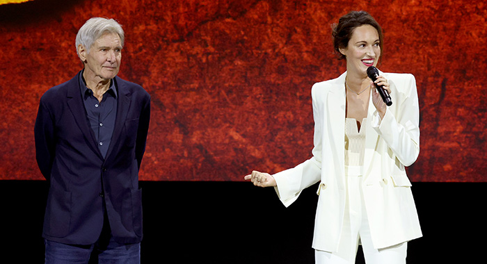 Harrison Ford and Phoebe Waller-Bridge