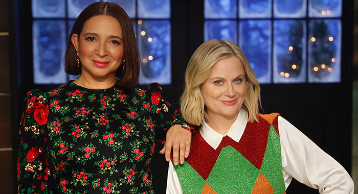 Maya Rudolph and Amy Poehler in a promotional image for Peacock's "Baking It"