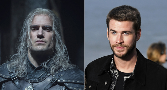 Henry Cavill in The Witcher; Liam Hemsworth 