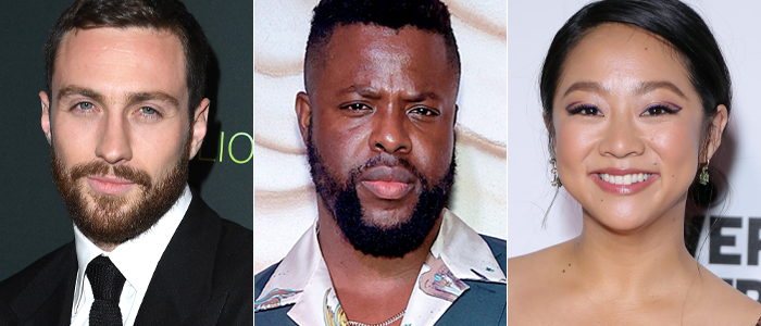 Aaron Taylor-Johnson, Winston Duke, and Stephanie Hsu