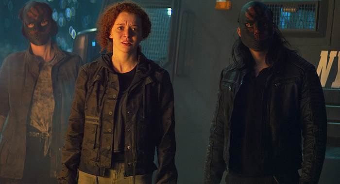 Erin Kellyman and Desmond Chiam in The Falcon and the Winter Soldier