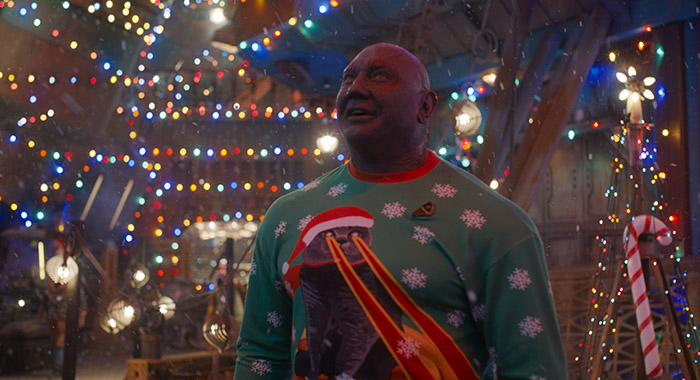 Dave Bautista in The Guardians of the Galaxy: Holiday Special