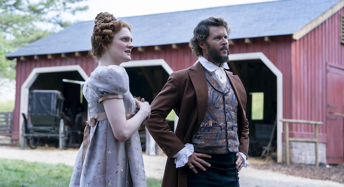 “KINDRED” -- "Winnie" -- Season 1, Episode 5 (Airs December 13) Pictured (L-R): Gayle Rankin as Margaret Weylin, Ryan Kwanten as Thomas Weylin. CR: Richard Ducree/FX