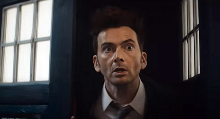 David Tennant in Doctor Who 2023 video teaser screencap