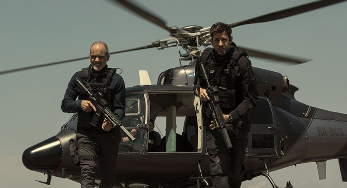 Michael Kelly and John Krasinski in Tom Clancy's Jack Ryan Season 3