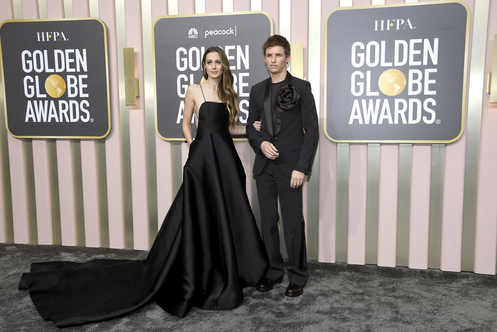 Hannah Bagshawe and Eddie Redmayne