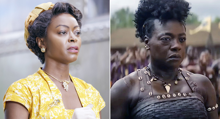 Danielle Deadwyler in Till and Viola Davis in The Woman King