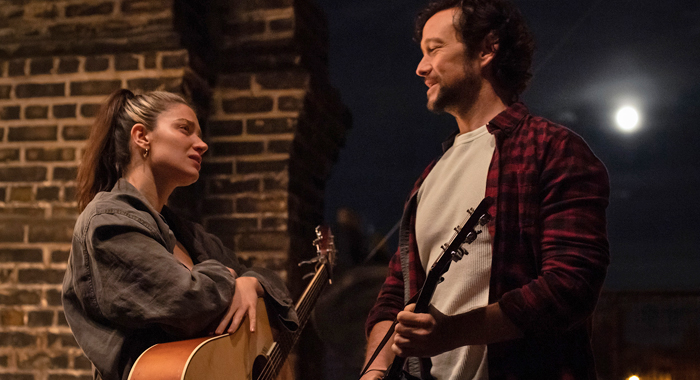 Eve Hewson and Joseph Gordon-Levitt in Flora and Son (2023)