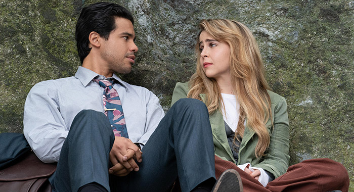 Up Here stars Carlos Valdes and Mae Whitman